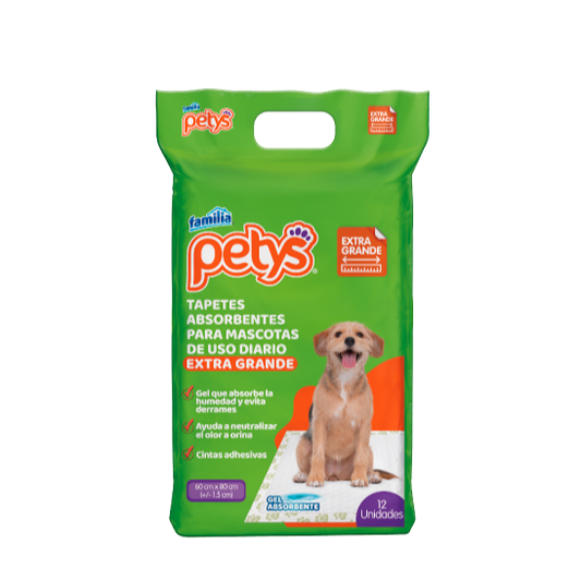 TAPETES PETYS ABSORB EXTRA GRANDE X12