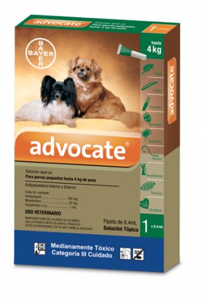 ADVOCATE PERRO HASTA 4Kg