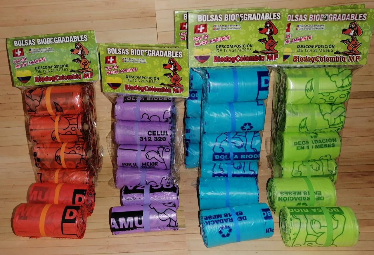BOLSAS BIODEGRADABLES X 4 ROLLOS