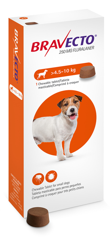 BRAVECTO 250MG 1 TAB 4,5-10KG
