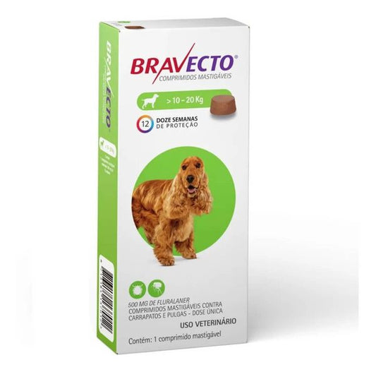 BRAVECTO 500MG 1 TAB. 10-20KL
