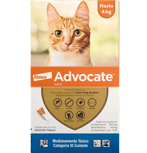 ADVOCATE GATOS HASTA 4KG