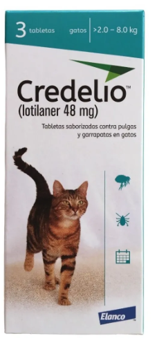 CREDELIO GATOS 48MG 2,0-8,0 KG X TABLETA