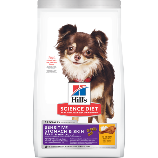 HILL'S CANINE SENSITIVE STOMACH & SKIN S&M X 4LB